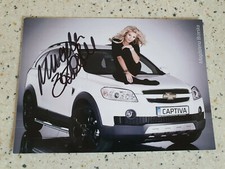 Original Autogramm Magdalena Brzeska Autogrammkarte auf Chevrolet Captiva
