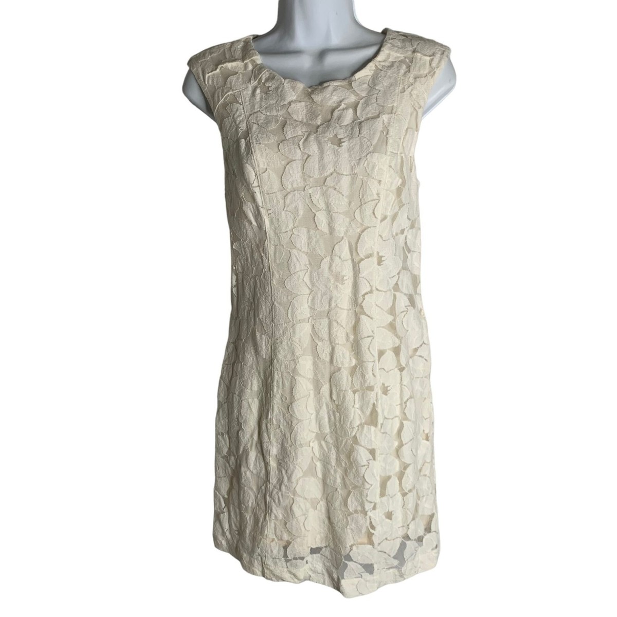 sleeveless lace dress plus size Ever-Pretty See-through Lace Sleeveless Midi Dress main image 0