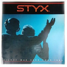 1983 Styx Kilroy Was Here Concert Tour Book Program 20 Pages 12 x 12