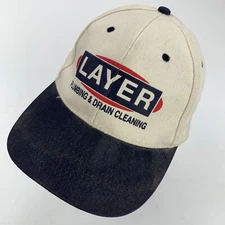 Layer Plumbing & Drain Cleaning Ball Cap Hat Adjustable Baseball