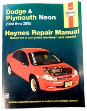 Haynes Dodge Plymouth Neon 2000 Thru 2005 Repair Manual