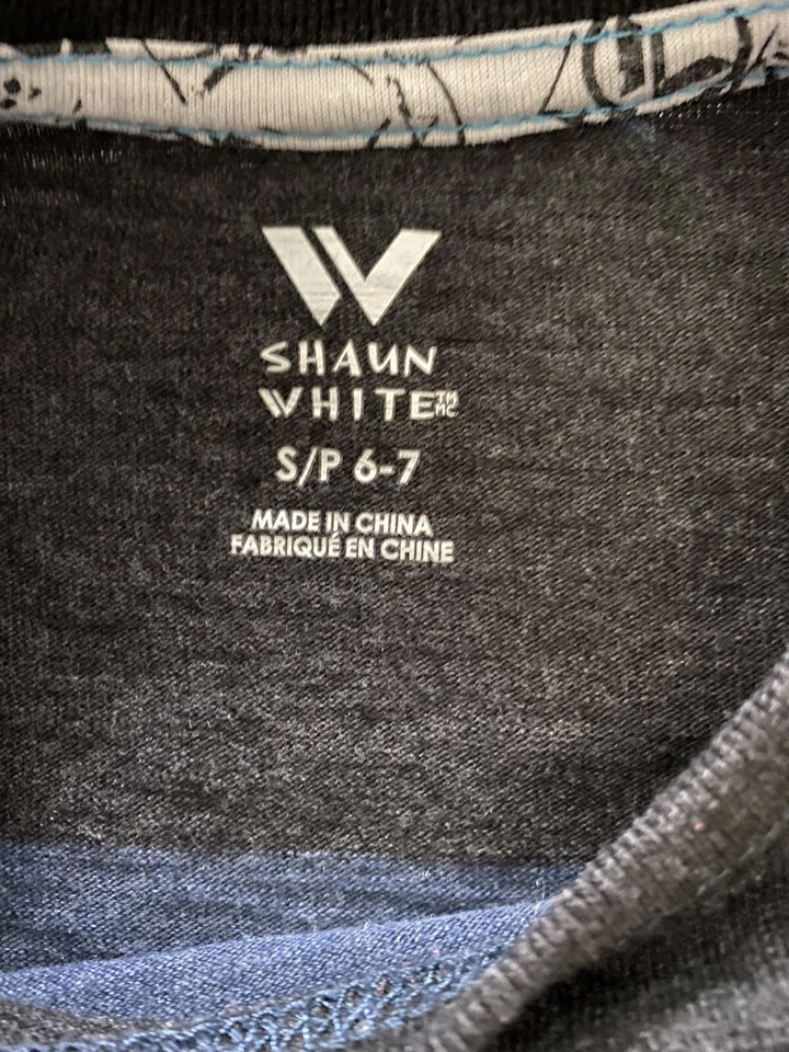 Shaun Blanco S/P 6- Juvenil Manga Larga Rayas Gris y Azul Foto 2 de 3