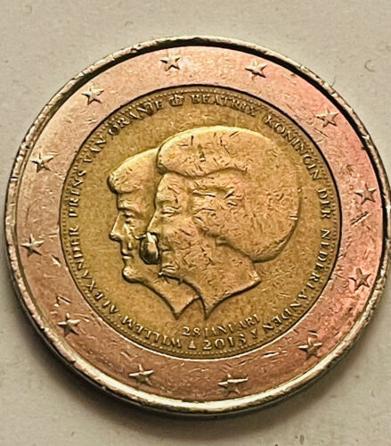 2 Euro Seltenes Münze Niederlande 2013  Fehlprägung - Bild 1 von 12