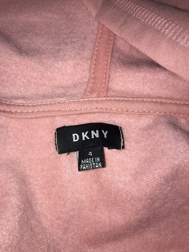 DKNY Girls Blush Sequin Hoodie Sweatshirt Jacket Size 4 - Picture 6 of 7