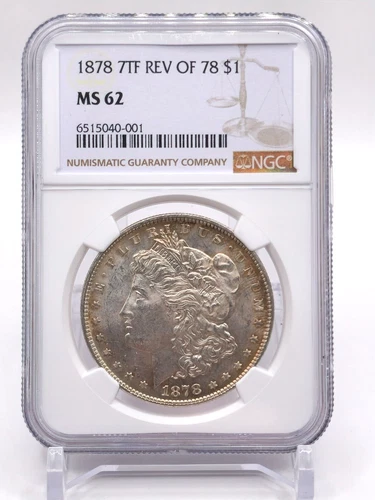 1878 7TF Rev of 78 NGC MS62 Morgan Dollar (063DM)