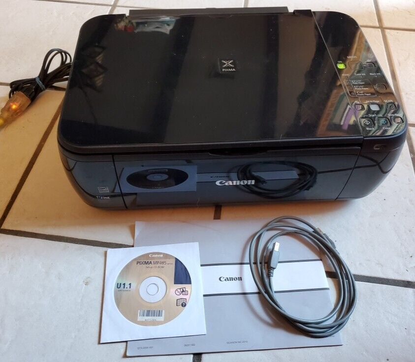 Canon Pixma MP495 All-In-One Inkjet Bluetooth Wireless Printer
