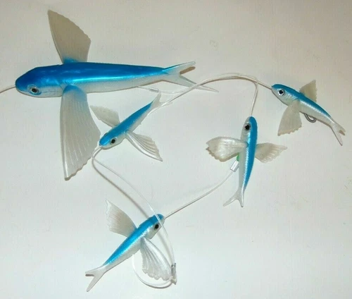 Daisy Chain Flying Fish Big Game Fishing Teaser Lure Mahi ONO Tuna Marlin Dorado