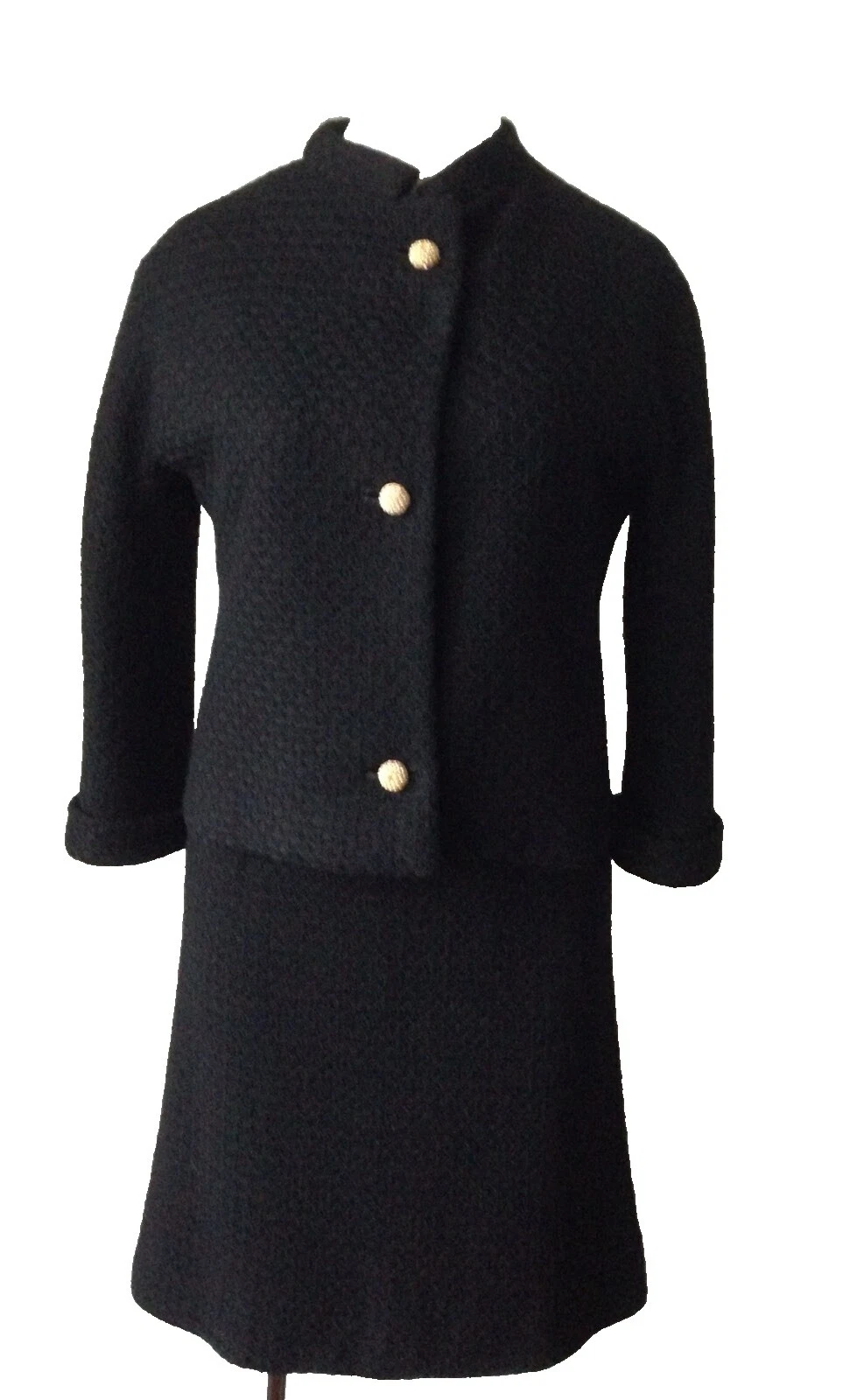 Black Little Black Vintage Suits, Sets & Suit Separates for Women