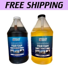 Polyurethane Closed Cell Foam - 2 Part 1 Gallon Kit for Soundproofing & Buoyancy