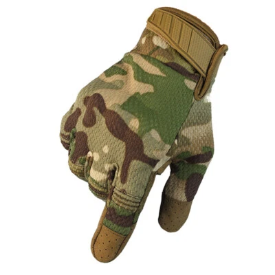 Gants tactiques Gants de moto Écran tactile Full Finger Men Gants Paintball Camo - Imagen 1 de 4