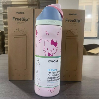 Owala 32 oz FreeSip Hello Kitty Stainless Steel Water Bottle