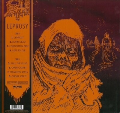 DEATH - Leprosy LP - NEW Black Vinyl Record - Death Metal Album