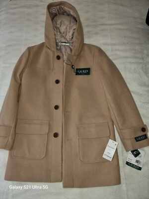 Ralph Lauren Jungen Camel Duffelcoat US Alter 10 Jahre