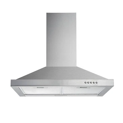 TIEASY 30 inch Stainless Steel Wall Mount Range Hood 450CFM Kitchen 3-Speed Vent Button