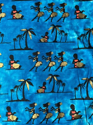 2 Yards Cotton Fabric Tropical Batik