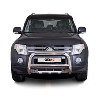 FrontbüGel FrontschutzbüGel FüRsubishi Pajero 2007-2014 Abe Stahl Silber