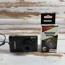 Canon PowerShot ELPH 300 HS 12.1MP Black Camera w/ Batt  Charger   Used