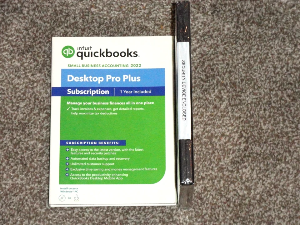 SEALED Intuit Quickbooks Desktop Pro Plus Small Business Accounting 2022, 1 Year - Image 2 of 4