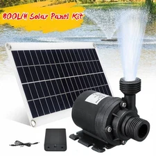 800l/h DC 12V Brushless Solar Water Pump 20W Solar Panel Pump Fish Pond Garden