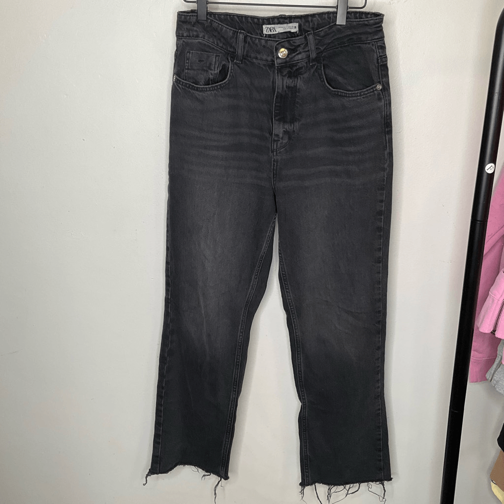Zara High Waist Straight Jeans