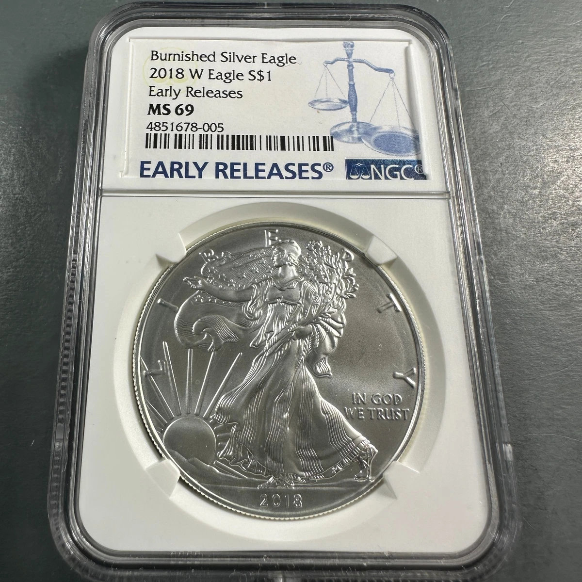 American Eagle MS 69 Graded 2018 Silver Bullion Coins for sale | eBay
