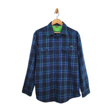 Eddie Bauer Men's Travex Plaid Button-Front Shirt Size L