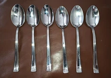 DANSK ORION STAINLESS TEASPOONS LOT 6 PC