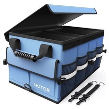 Car Trunk Organizer - Foldable Trunk Organizer for SUV, Car Medium Blue