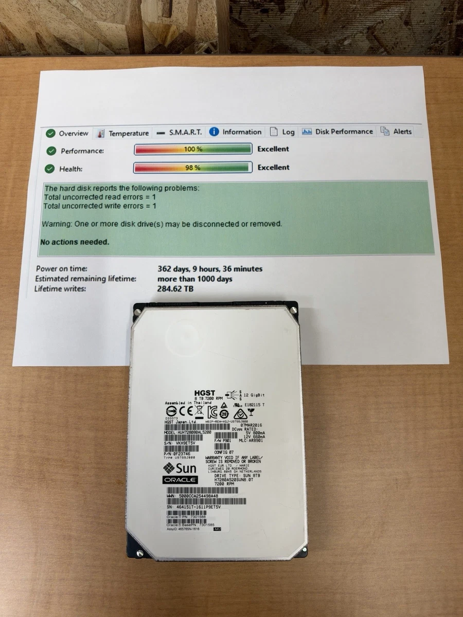 HGST 8TB Computer Internal Hard Disk Drives for sale | eBay