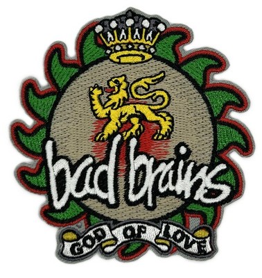 Bad Brains God of Love Rock Music Applique Embroidered Iron on Patch