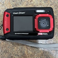 iON Cool-iCam Tough Waterproof Shockproof Digital Selfie Camera w/Dual View 14MP