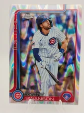2025 Topps Chrome #215 Dansby Swanson RayWave Refractor