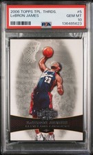 2006-07 Lebron James Triple Threads #5 /899 Cavaliers Graded PSA 10 GEM MINT
