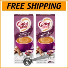 50 Count Italian Sweet Crème Liquid Creamer Singles - Non-Dairy & Gluten-Free