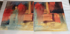 Geometric Double Side Cushion Cover 2 each Soft Decorative 17  Square Throw 2