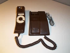 VTG 1970'S ITT NORTHERN TELECOM ELECTRIC ROTARY DIAL CONTEMPRA TELEPHONE BROWN