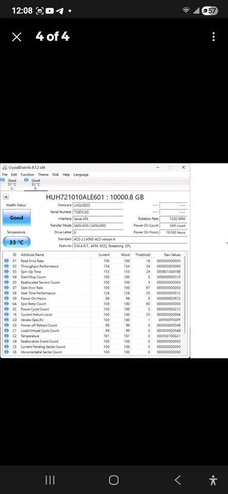 HGST 10TB HDD, SATA, 3.5" Internal Desktop Drive... - Image 2 of 4