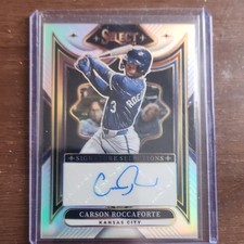 Panini 2025 Select Signature Selections Prizm Carson Roccaforte Royals Autograph