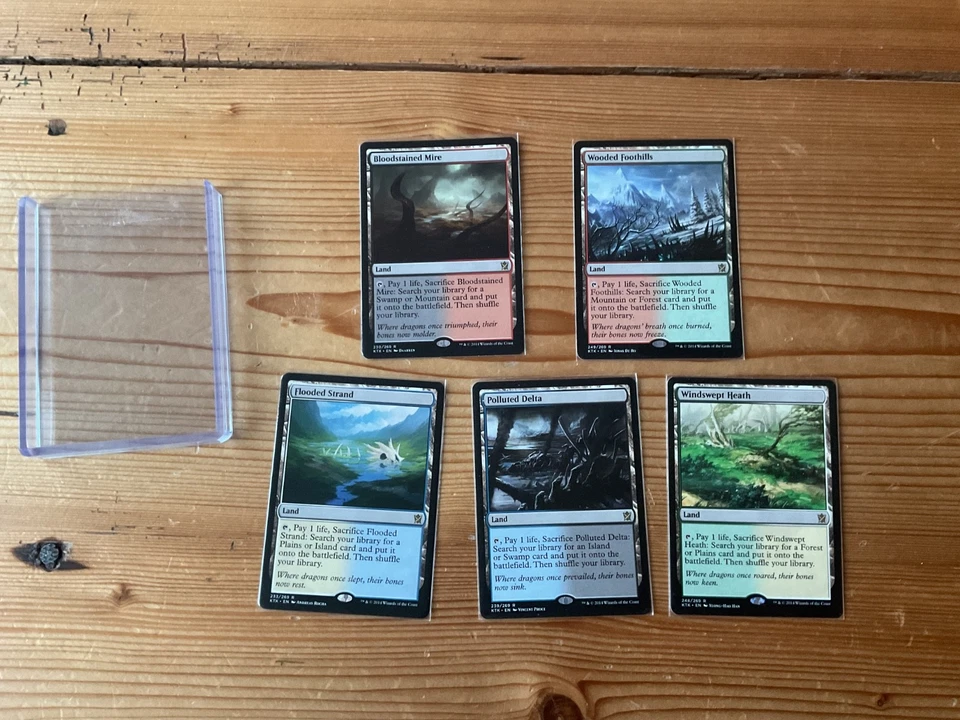 Fetch Länder Sammlung Khans of Tarkir Magic MTG flooded poluted windswept wooded
