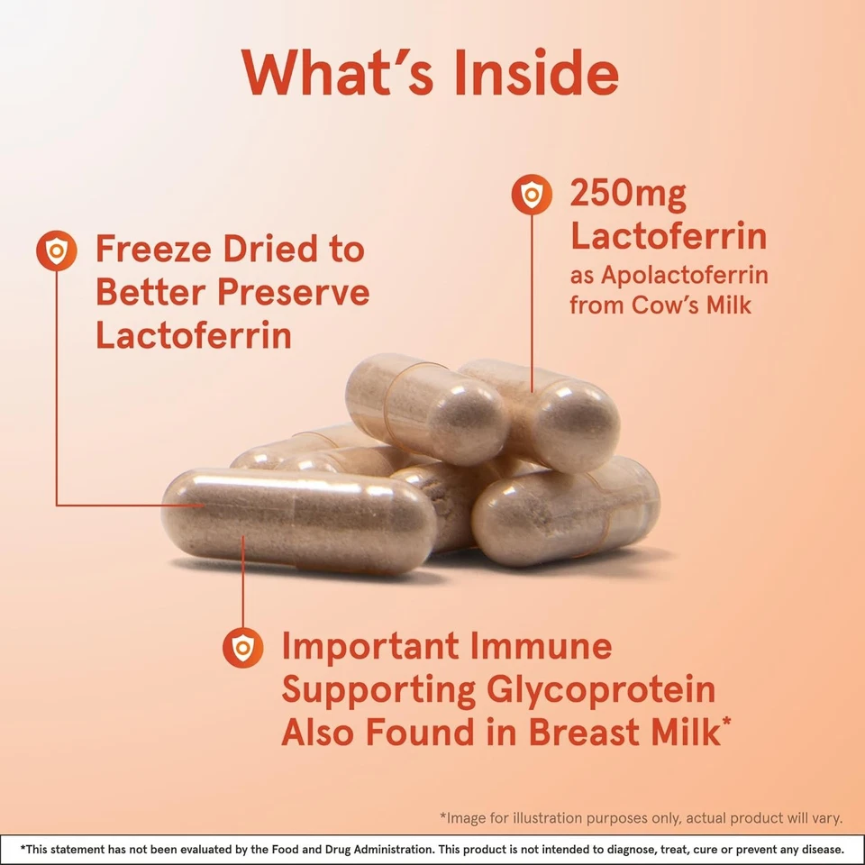 *2025-9-30* Jarrow Formulas Lactoferrin 250 Mg - Immune-supporting Glycoprotein - Image 4 of 4