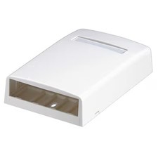 Panduit Cbx4ei-Ay Surface Mount Box, Mini Com, 4 Port, Ivory