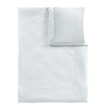 Alavya Home Parure de lit mousseline coton bio 100x135 cm - Blanc - Housse +