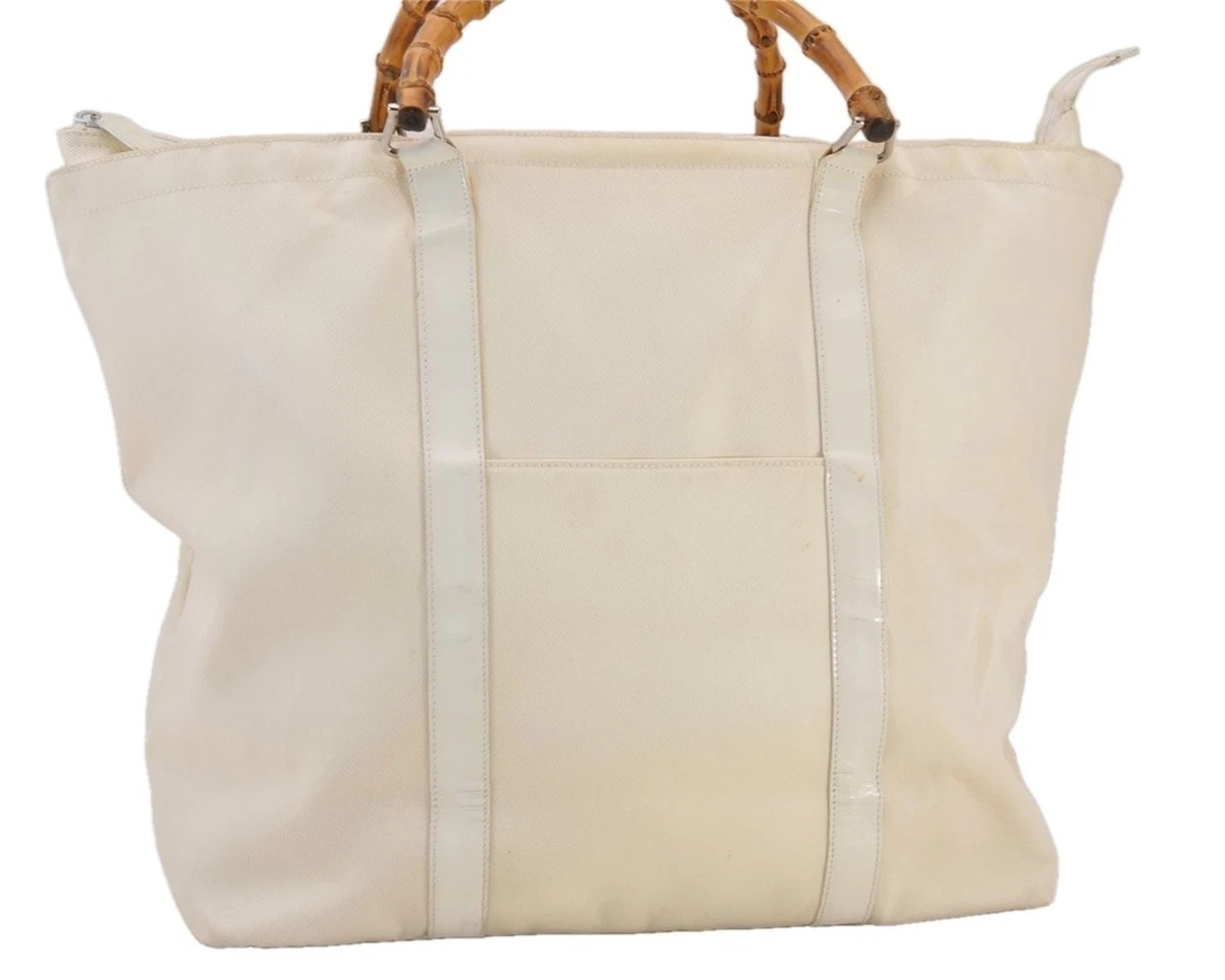 GUCCI トートバッグ レザー アイボリー グッチ トート ホワイト バッグ & ハンドバッグ 女性用 | eBay