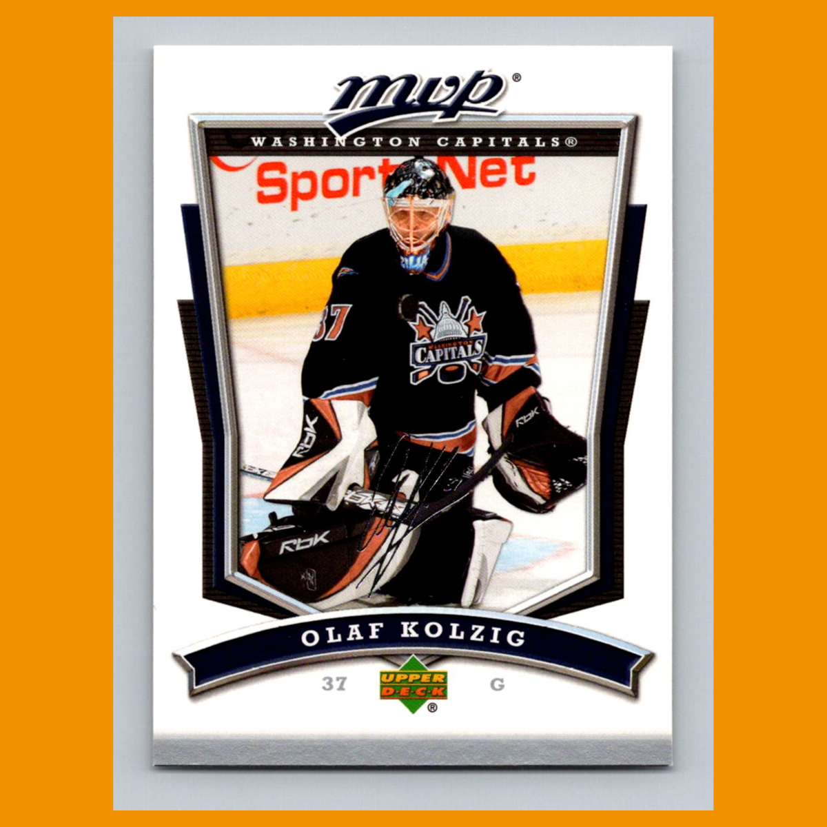Olaf Kolzig #81 2007-08 Upper Deck MVP Washington Capitals Hockey