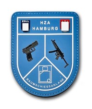 HZA Hamburg Raumschießanlage Patch -fluoreszierend- Rubberpatch, Klett -Neu-