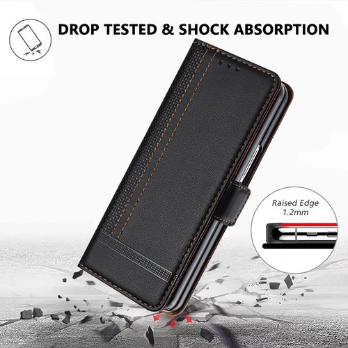 Für Samsung Galaxy Z faltbar 6/5/4 Handyhülle stoßfest Leder Karte Geldbörse Cover - Bild 40 von 53