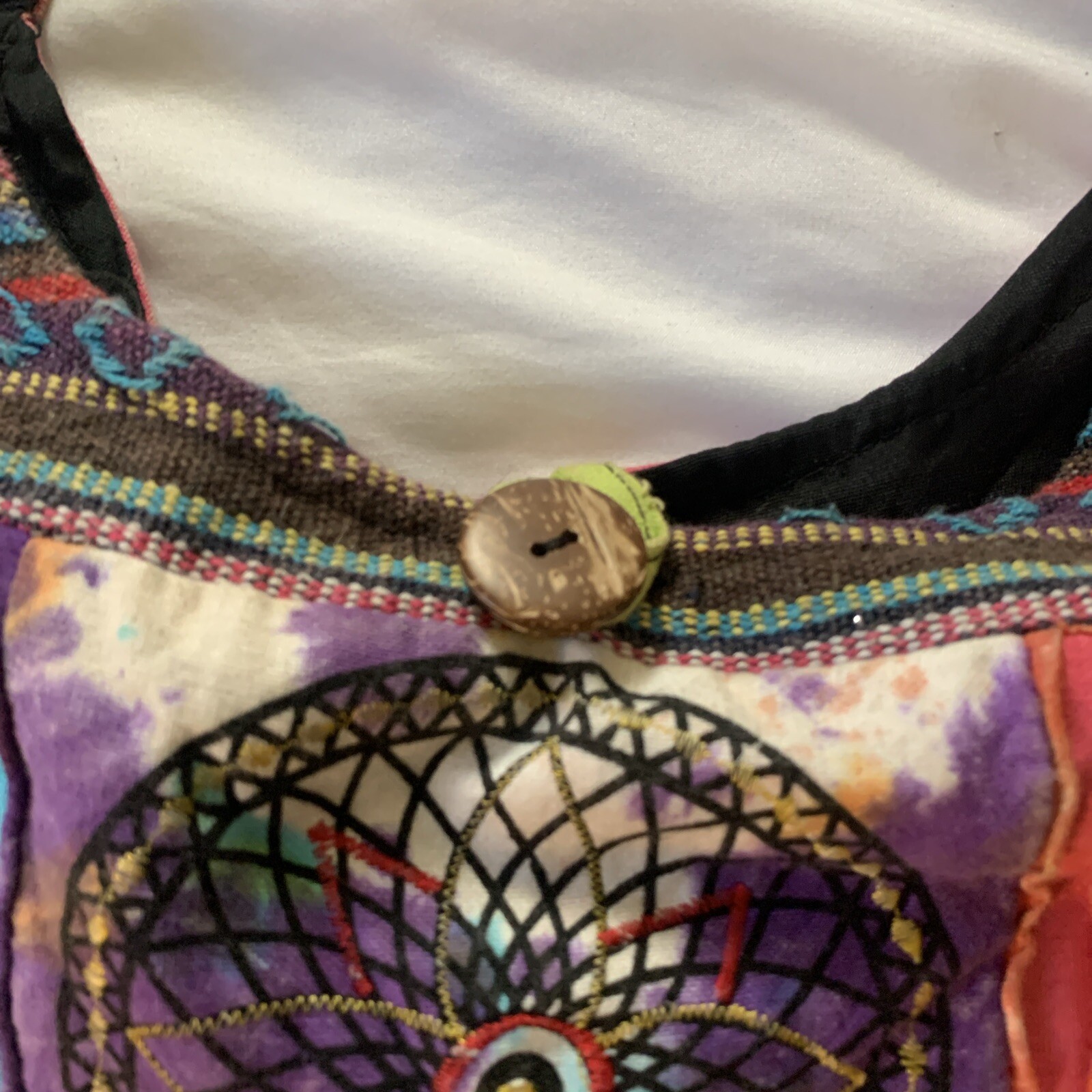 Rising International Boho Patchwork Shoulder Tote… - image 3