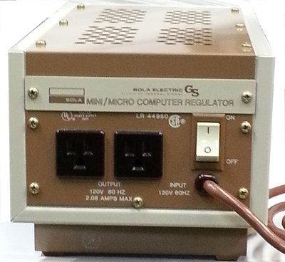 Sola 63-12-125-6 Computer Regulator, Power Conditioning 250VA 120V In/Out 