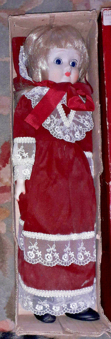 * vintage doll ୨୧ * ビスクドール ピンクドレスのお嬢さん Genuine Porcelain Collectible Doll Limited Edition 6