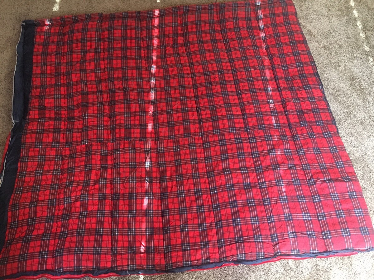 Vintage Hilary Sleeping Bag 33x75 Nylon~Cotton Flannel Lining
